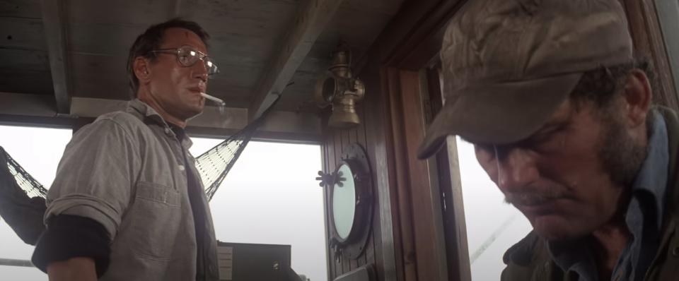 Roy Scheider as Martin Brody in Jaws saying "You're gonna need a bigger boat"