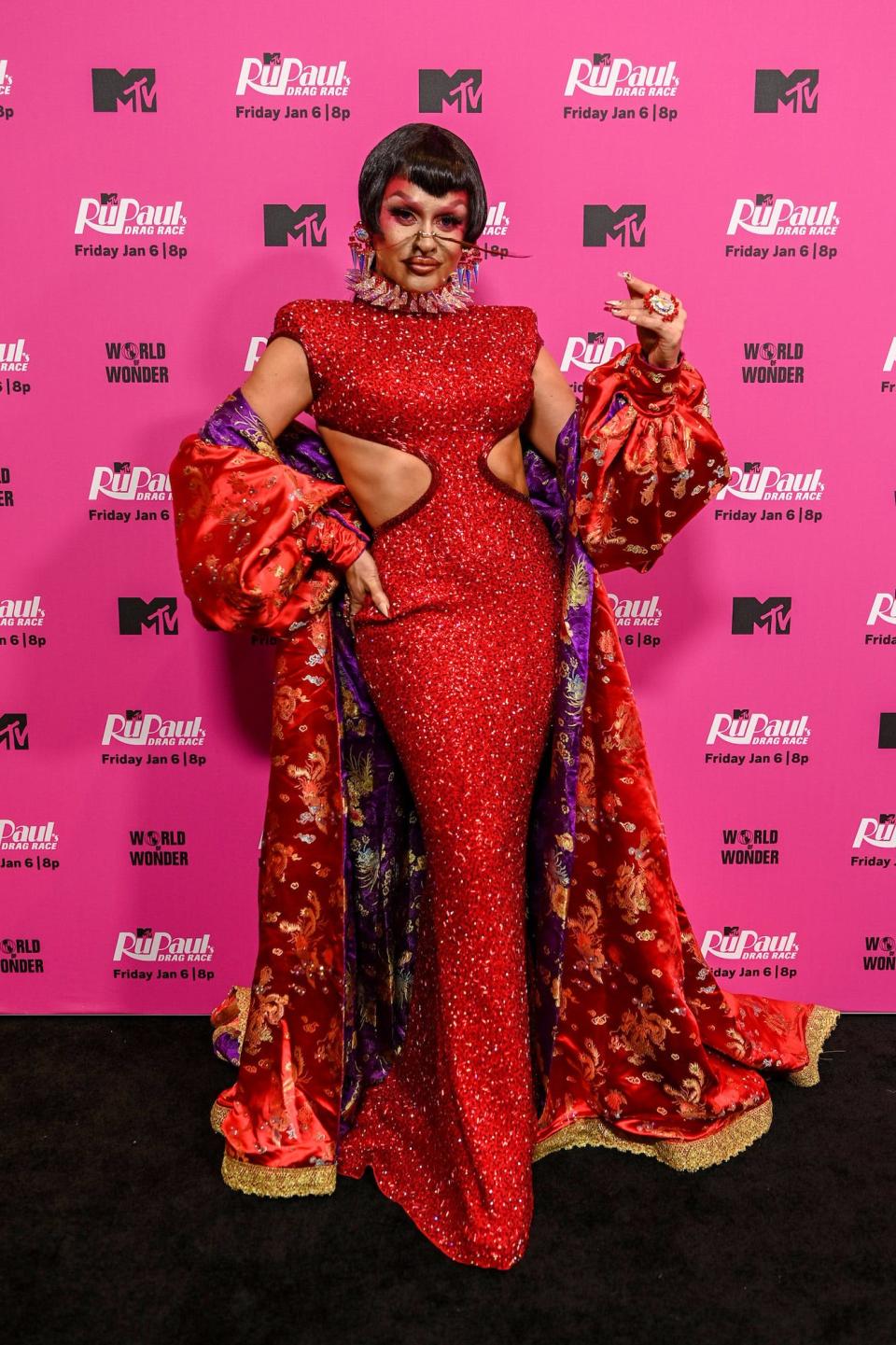 Sasha Colby at the "RuPaul's Drag Race" season 15 premiere on January 5, 2023.