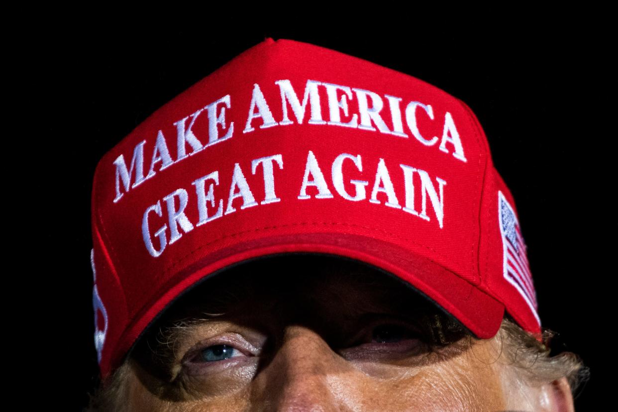 Donald Trump's "Make America Great Again" myth became more real to his supporters than the literal actions of his presidency. (Photo: Jabin Botsford/The Washington Post via Getty Images)