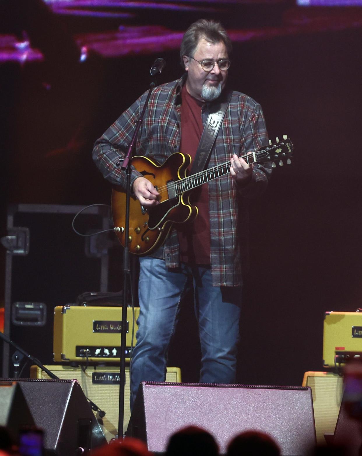 Vince Gill performs during the All for the Hall concert benefitting the Country Music Hall of Fame held at Bridgestone Arena Tuesday, Dec. 5, 2023.