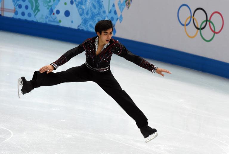 Philippines' Michael Christian Martinez performs in the men's figure skating during the Sochi Winter Olympics on February 14, 2014