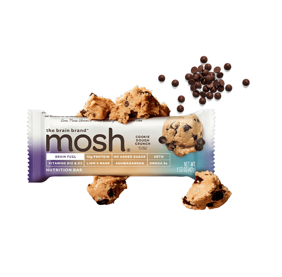 <p><a href="https://go.redirectingat.com?id=74968X1596630&url=https%3A%2F%2Fmoshlife.com%2Fproducts%2Fcookie-dough-crunch&sref=https%3A%2F%2Fwww.redbookmag.com%2Ffood-recipes%2Fg41898577%2F47-snacks-to-avoid-getting-hangry%2F" rel="nofollow noopener" target="_blank" data-ylk="slk:Shop Now;elm:context_link;itc:0" class="link ">Shop Now</a></p><p>MOSH Cookie Dough Crunch Bars</p><p>$43.99</p><p>moshlife.com</p><span class="copyright">Mosh</span>
