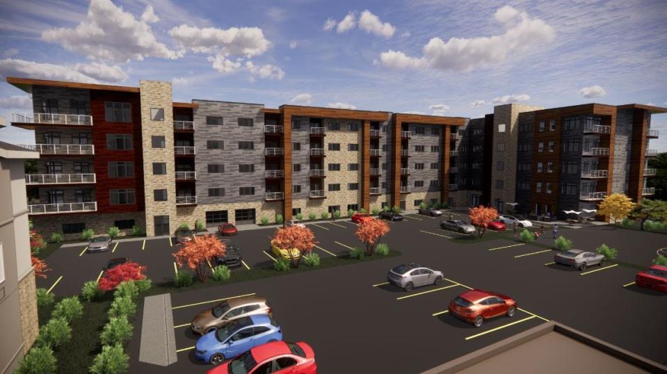 The proposed Edgewater Pointe Apartments will have 101 market-rate units.