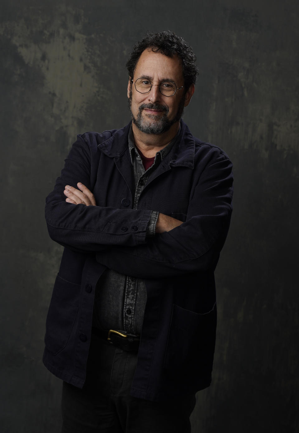 Tony Kushner, co-writer of the film "The Fabelmans," poses for a portrait at the Four Seasons Hotel, Monday, Nov. 7, 2022, in Los Angeles. (AP Photo/Chris Pizzello)