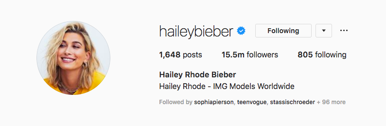 Hailey Baldwin confirmed her marriage to Justin Bieber by changing her Instagram handle to Hailey Bieber on Friday.