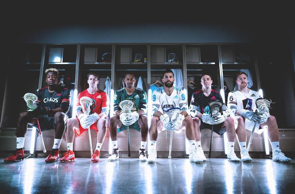 The uniforms for the inaugural season of the Premier Lacrosse League. (Adidas) 