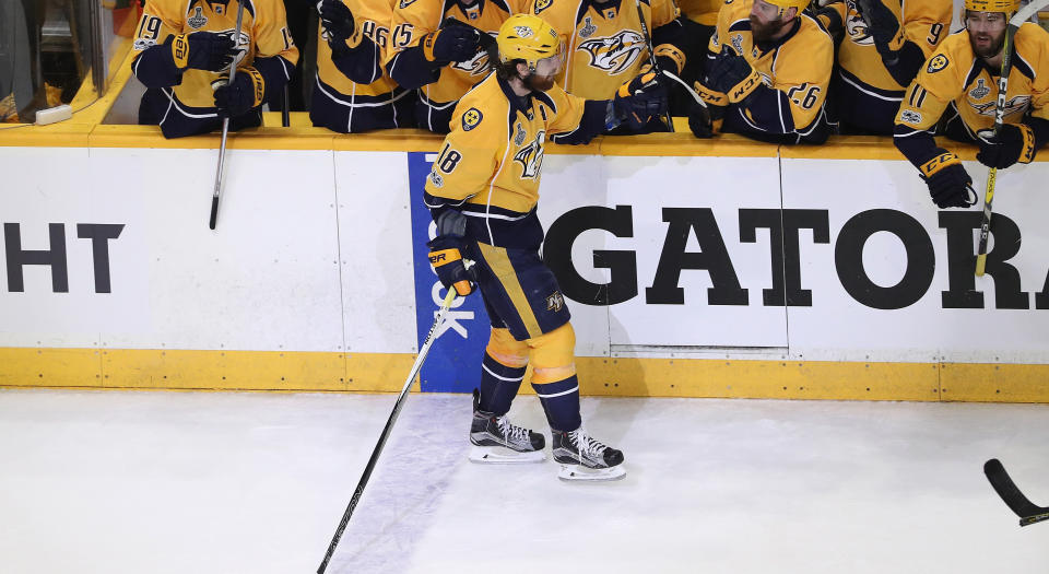 James Neal was a key figure in the biggest NHL Draft trade in the past five years. (Photo by Patrick Smith/Getty Images)