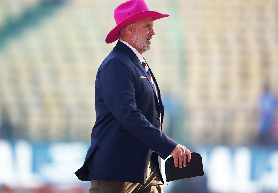 Matthew Hayden, pictured here during the second Test between Australia and India.