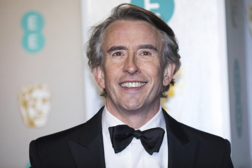 Steve Coogan poses for photographers upon arrival at the BAFTA Film Awards in London, Sunday, Feb. 10, 2019. (Photo by Vianney Le Caer/Invision/AP)