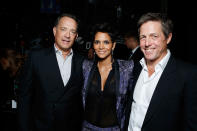 Tom Hanks made Hugh Grant and everyone else smile at the "Cloud Atlas" press conference on Sept. 9. Hanks <a href="http://www.torontolife.com/daily/hype/tiff-talk/2012/09/10/tiff-2012-cloud-atlas-press-conference/" rel="nofollow noopener" target="_blank" data-ylk="slk:led a "Happy Birthday" singalong;elm:context_link;itc:0;sec:content-canvas" class="link ">led a "Happy Birthday" singalong</a> to Grant for his birthday, which was the same day as presser. "Thank you!" Grant said. "That’s the first nice thing the press have done for me!"