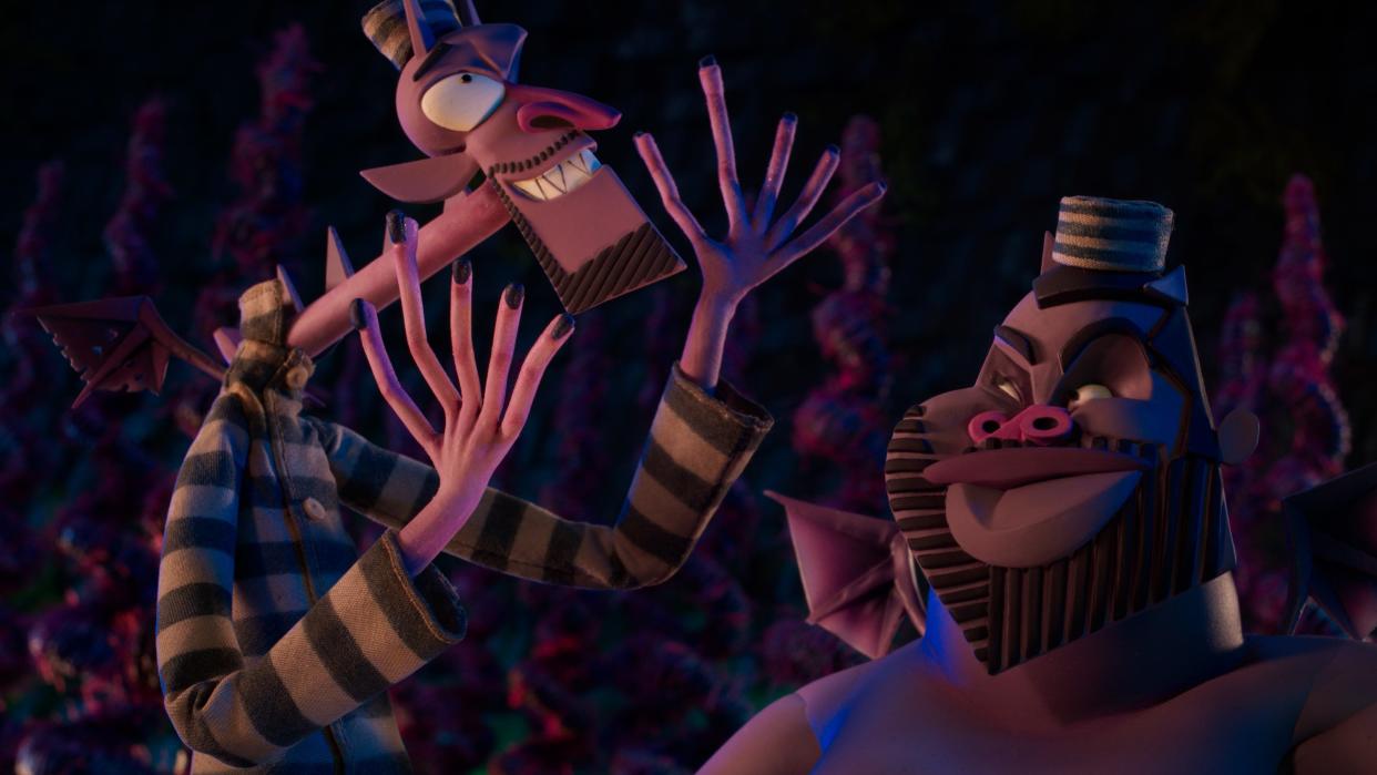 Wendell (voiced by Keegan-Michael Key, left) and Wild (Jordan Peele) are scheming demon siblings wanting out of the underworld in the stop-motion animated horror comedy "Wendell & Wild."