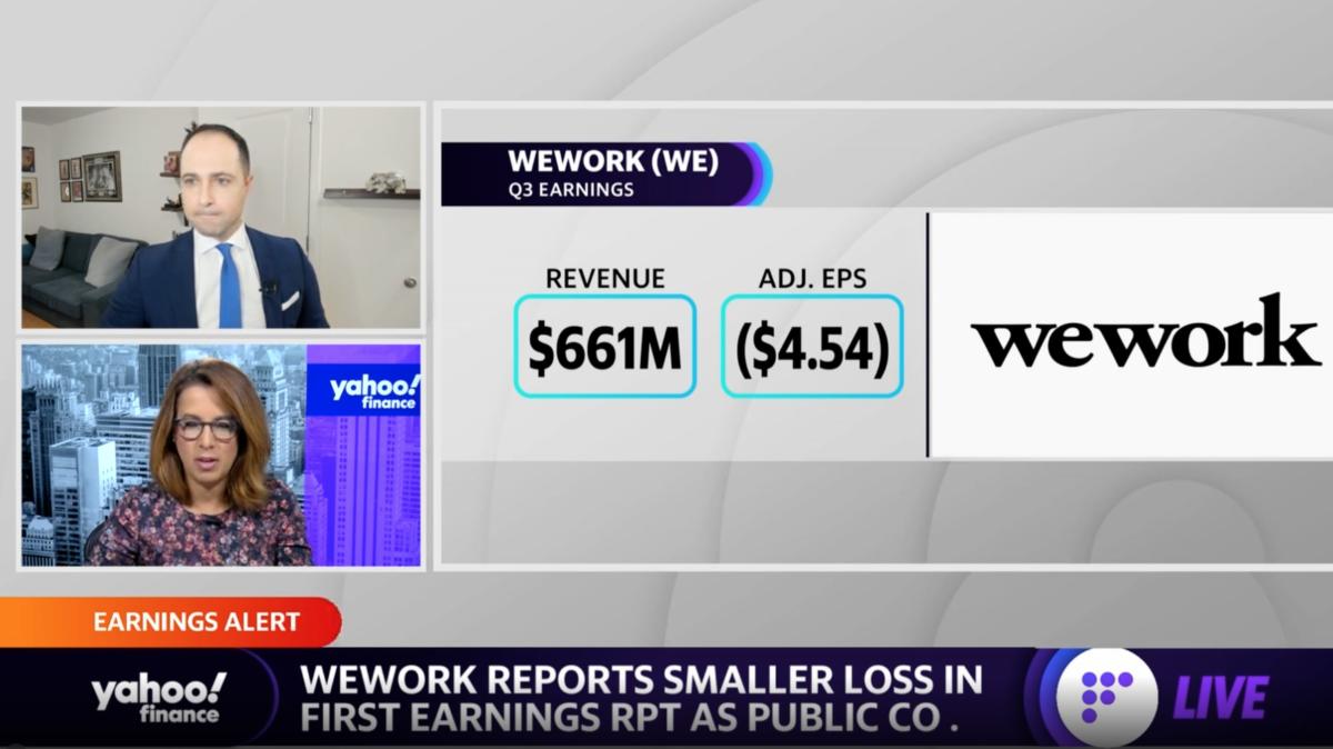 WeWork posts its first earnings report as a public company