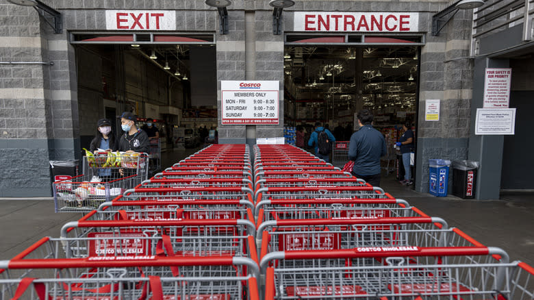 Costco shopping carts