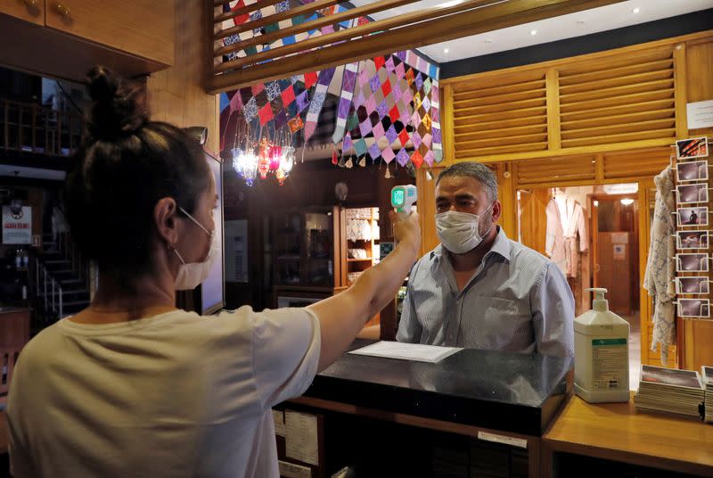 Traditional Turkish baths reopen following the coronavirus disease (COVID-19) outbreak in Istanbul