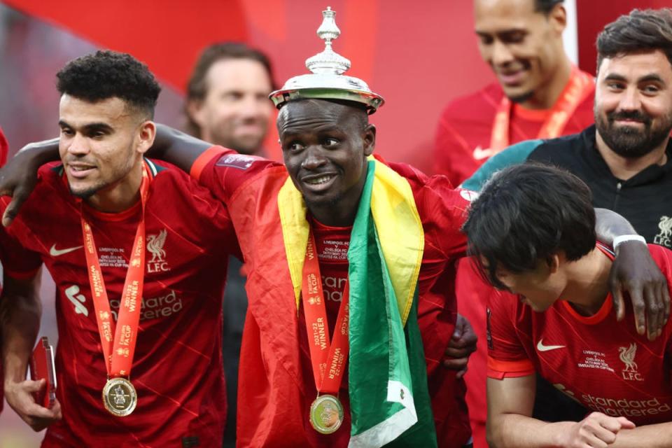 Mane could add a fourth trophy of the season with his second Champions League (The FA via Getty Images)