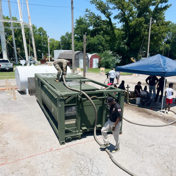 Arkansas National Guard respond to the water crisis in Helena-West Helena. (Arkansas National Guard)