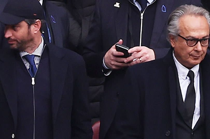 Josh Wander of 777 Partners and Everton owner Farhad Moshiri -Credit:Getty Images