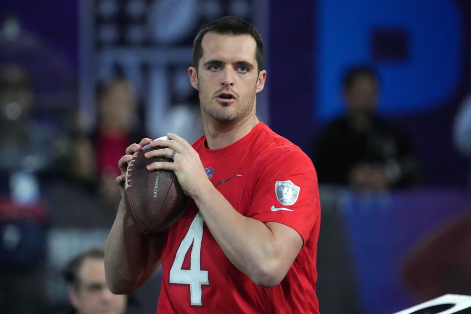 Derek Carr was drafted in the second round of the 2014 NFL draft by the Raiders.