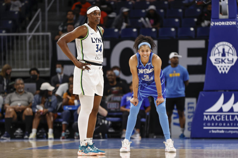 Sylvia Fowles and Candace Parker