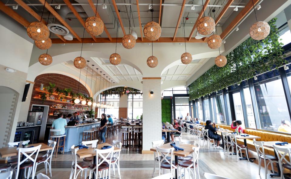 Tupleo Honey's sunny dining room is a gorgeous spot to brunch on Southern-inspired classics.