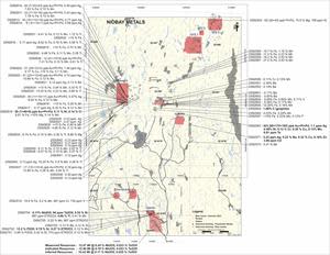 Map of regional exploration campaign