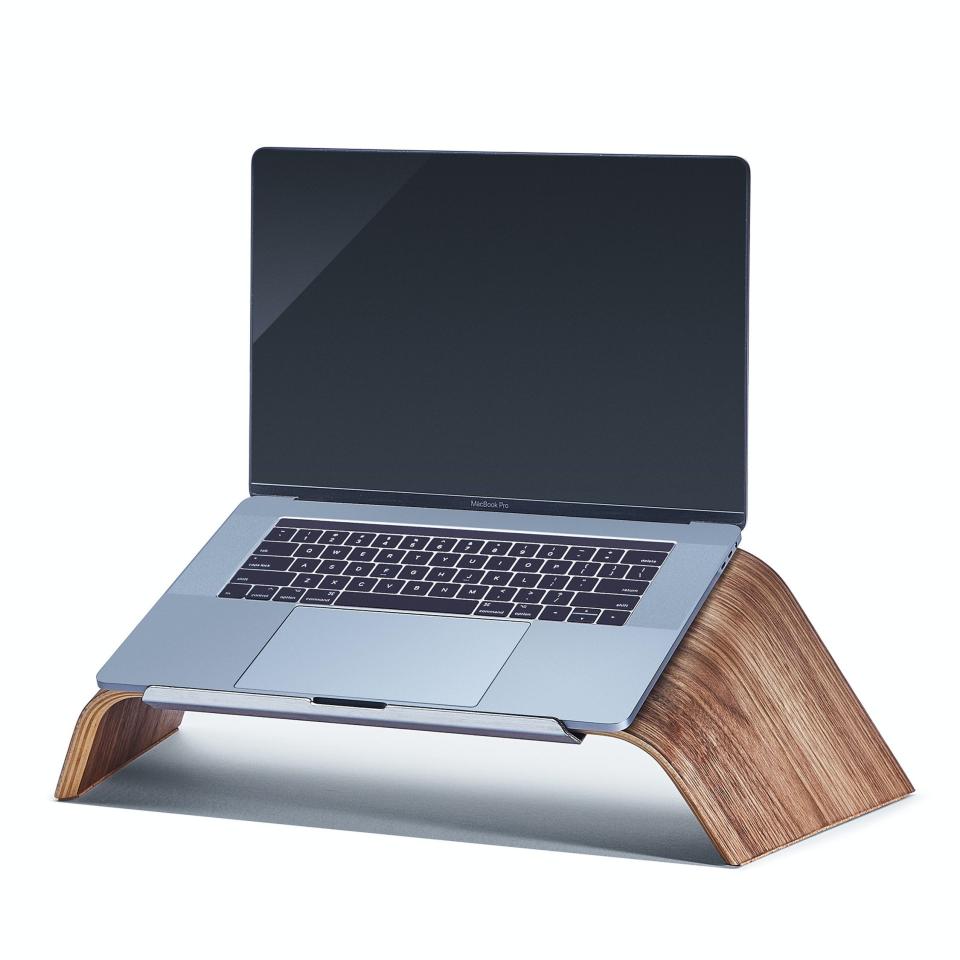 5) Wood Laptop Stand