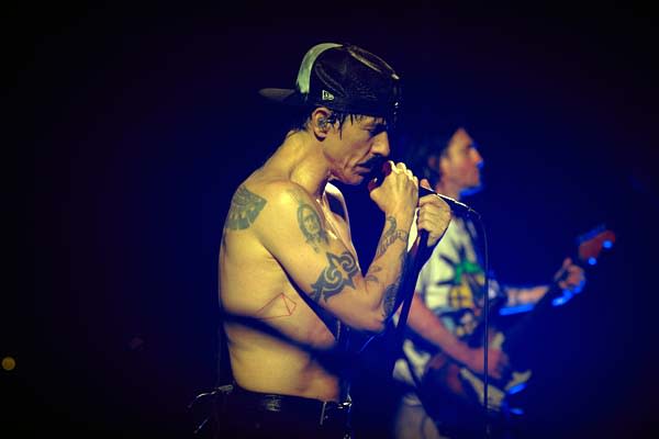 Red Hot Chili Peppers onstage in Poland