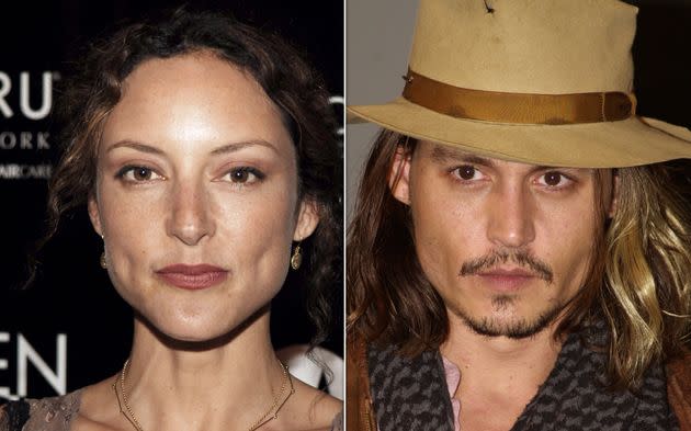 Glaudini and Depp shared several scenes in the 2001 crime drama 