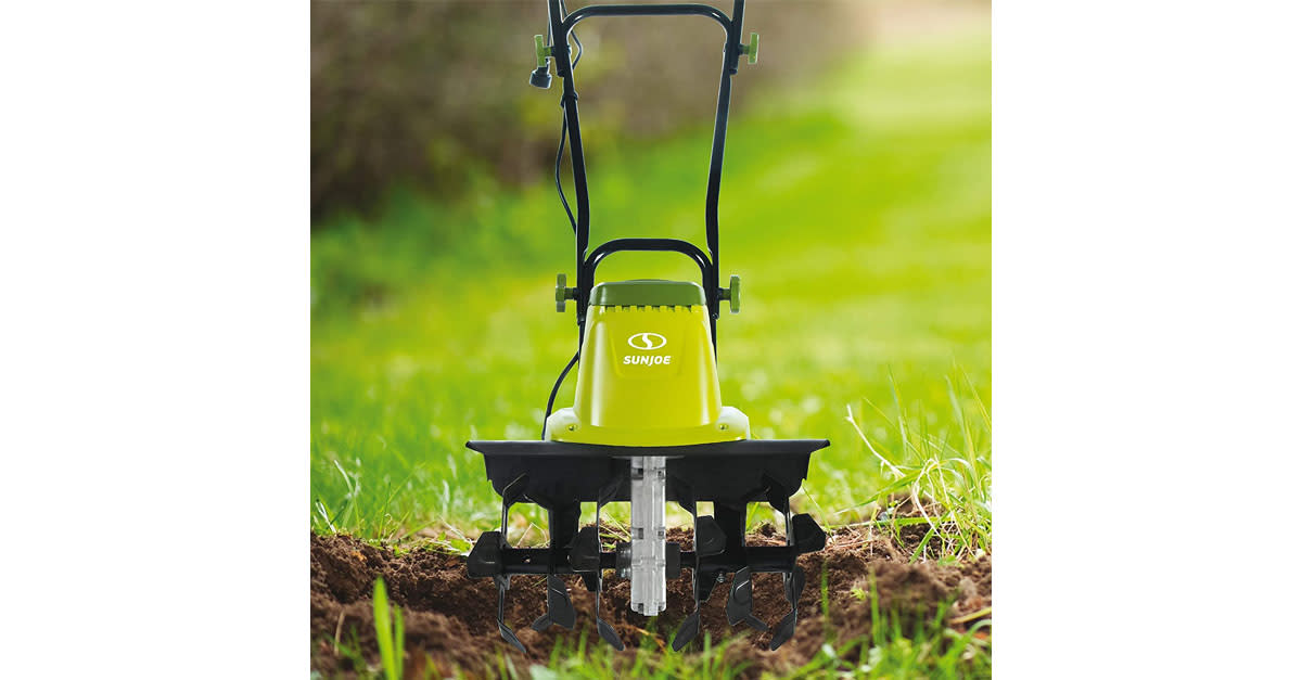 Sun Joe TJ603E 16-Inch 12-Amp Electric Tiller and Cultivator (Photo: Amazon)