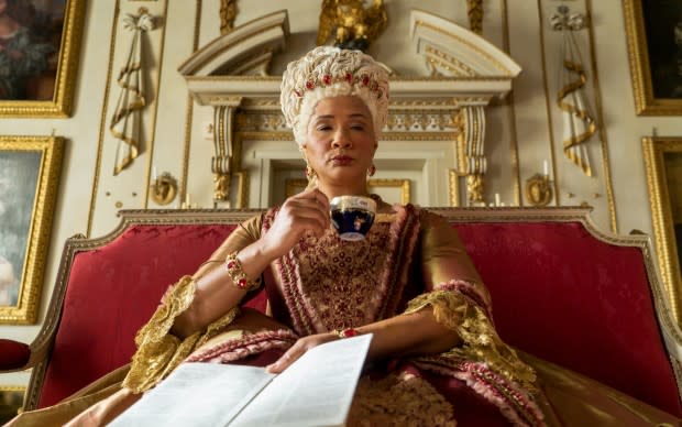 Golda Rosheuvel as Queen Charlotte in "Bridgerton" on Netflix<p>Liam Daniel/Netflix</p>