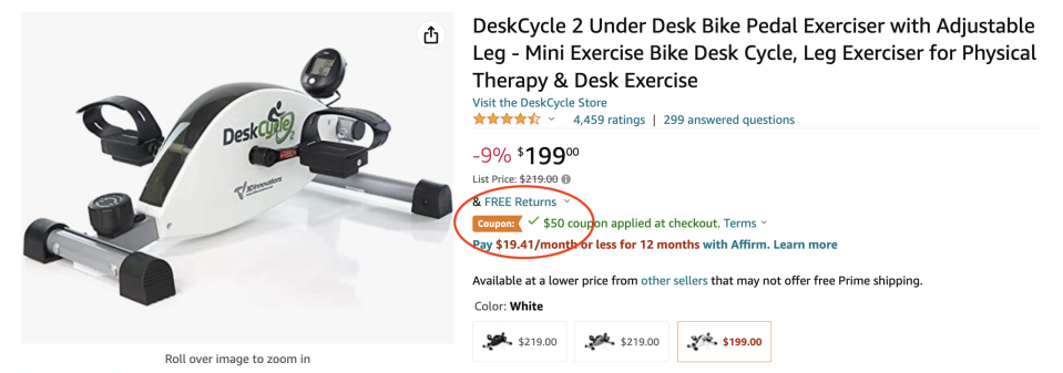 DeskCycle 2 discount