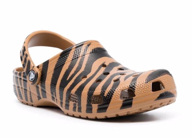 <p>Crocs Zebra-Print Slides, $55 (from $58), <a href="https://rstyle.me/+d1vLm5V65UUdocD2nHJkyw" rel="nofollow noopener" target="_blank" data-ylk="slk:available here.;elm:context_link;itc:0;sec:content-canvas" class="link ">available here.</a> </p>