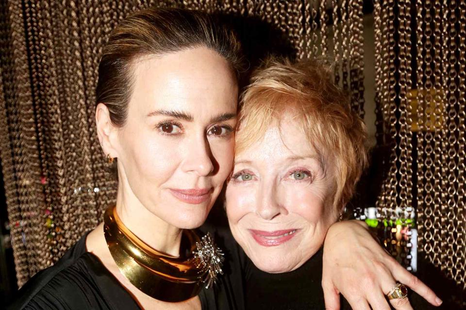 <p>Bruce Glikas/WireImage</p> Sarah Paulson and Holland Taylor on Dec. 18