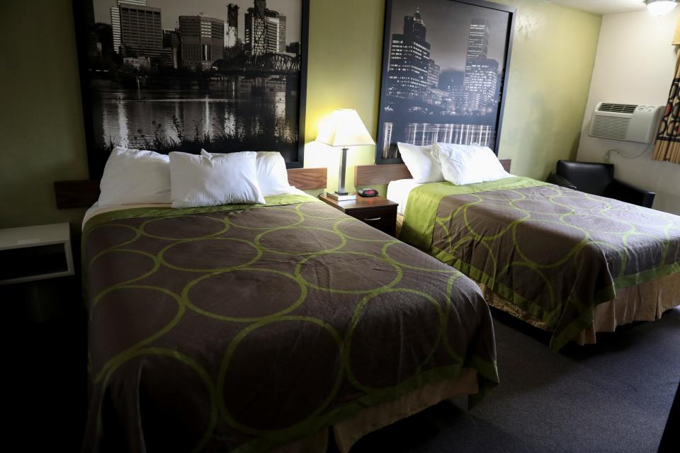 A double occupancy room that will serve residents at ARCHES Inn in Salem.
