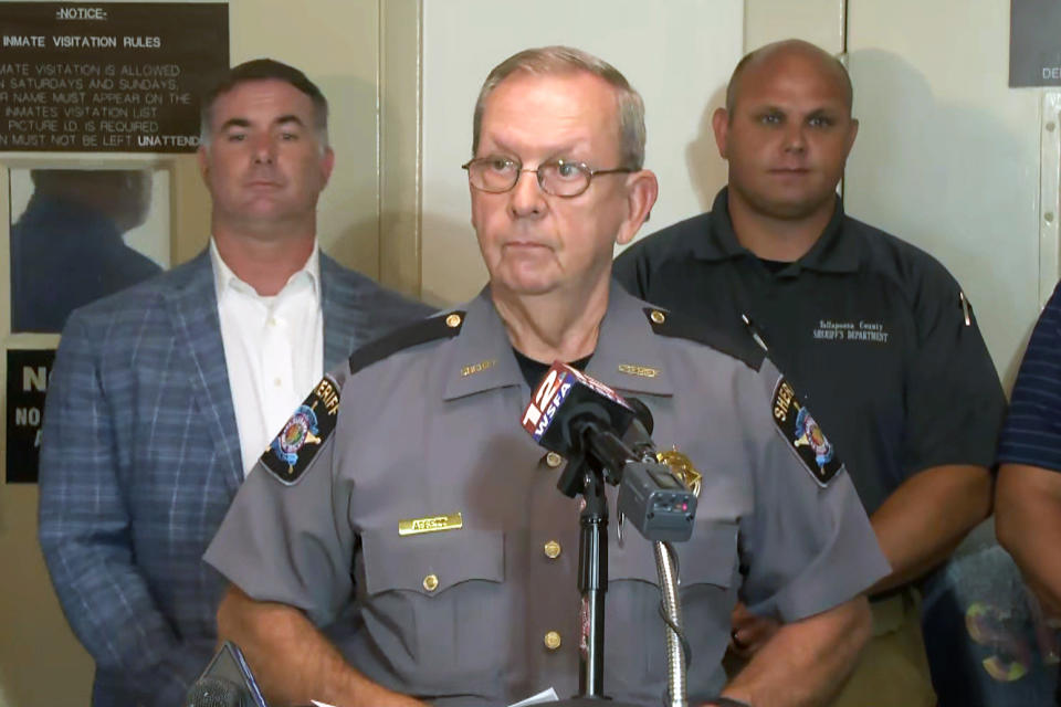 Sheriff Jimmy Abbett speaks to the media. (WSFA)