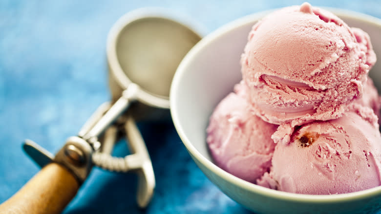 Ice cream in a bowl