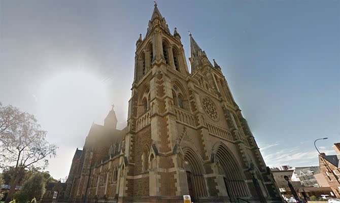 The first officers to arrive at the church didn't see any movement. Photo: Google Maps