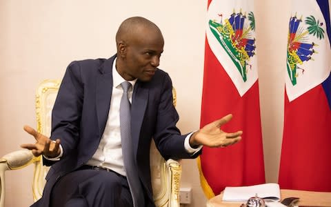 Jovenel Moise finds himself with no prime minister and no government - Credit: James Breeden for The Daily Telegraph