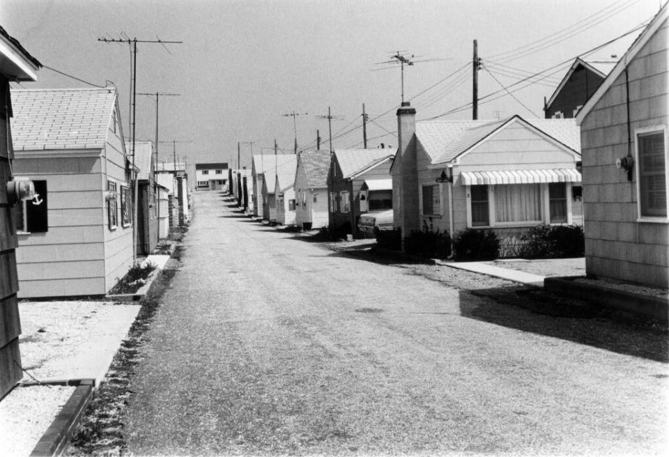 A view of the beach bungalows in the Ocean Beach section of Toms River in 1972.