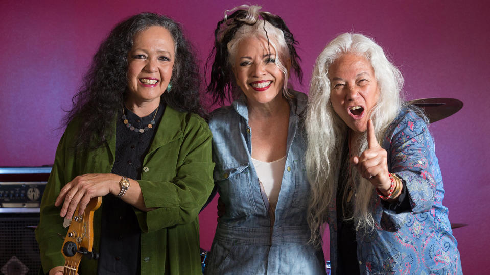 Jean Millington, Brie Howard, and June Millington of Fanny Walked the Earth, circa 2018. (Photo: Marita Madeloni)