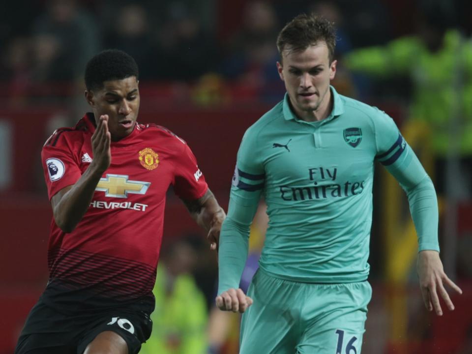 Rob Holding reveals get-well message from Marcus Rashford after Arsenal defender’s knee injury