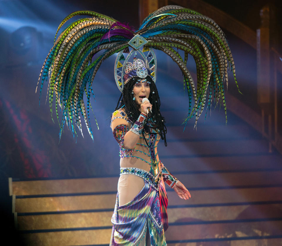 Cher on her Dressed to Kill tour in April 2014. (Photo: Joey Foley via Getty Images)