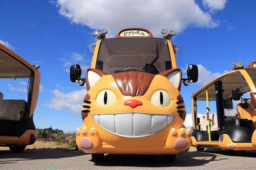 日本愛知縣的吉卜力公園，推出了貓巴士遊覽車。(網上圖片)