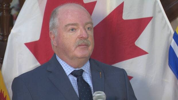 Social Development Minister Bruce Fitch welcomed the news of the increased vaccination rates among long-term care workers. (Ed Hunter/CBC - image credit)