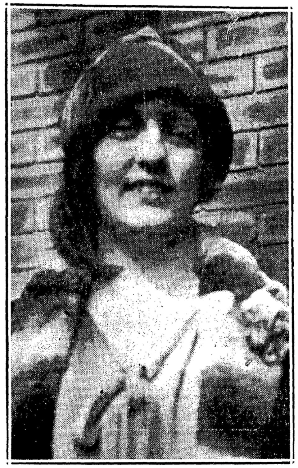 Loretta Savage at the time of her 1927 arrest in Barrington.