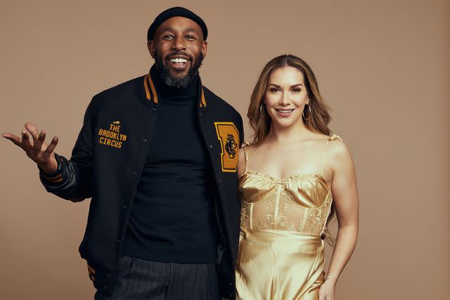 <p>Michael Rowe/Getty</p> Stephen "tWitch" Boss and Allison Holker in 2022