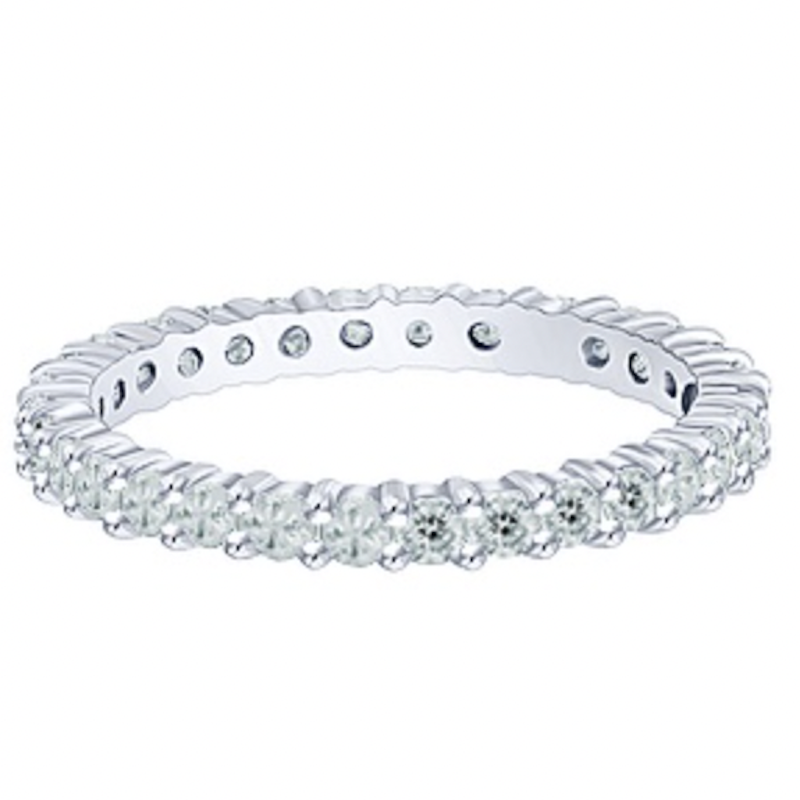 2) Stackable Birthstone Eternity Ring