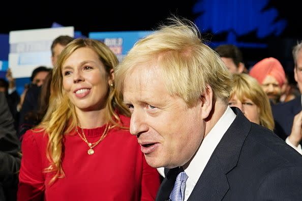 Boris and Carrie Johnson are thought to have invited a friend round last Christmas (Photo: Ian Forsyth via Getty Images)