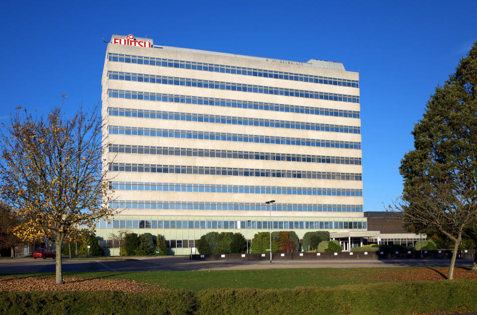 Bracknell,England - November 06,  2016: The Fujitsu Office in Bracknell, England.Fujitsu is a global information and communication technology (ICT) company