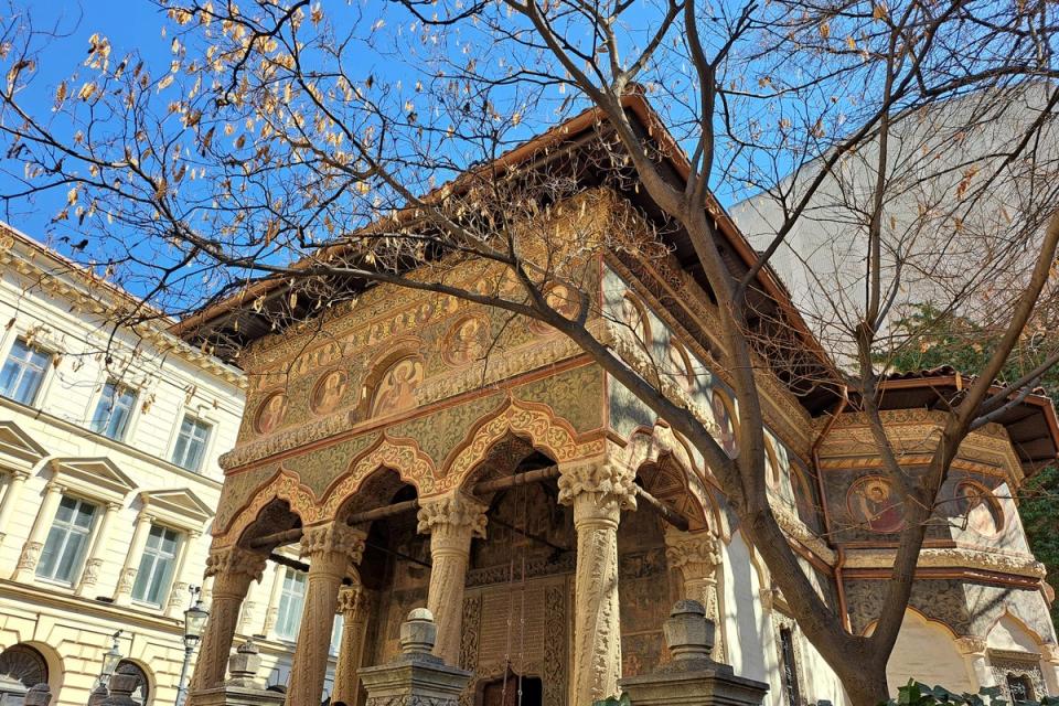 The Stavropoleos Monastery is one of Romania’s oldest (Joanna Whitehead)